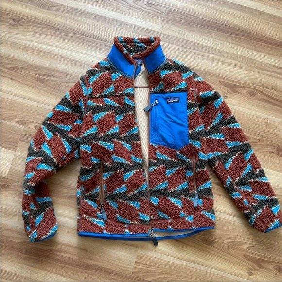 Patagonia Classic Retro-x Fleece Jacket In Take Root Burnished Red• size Small - Picture 4 of 10